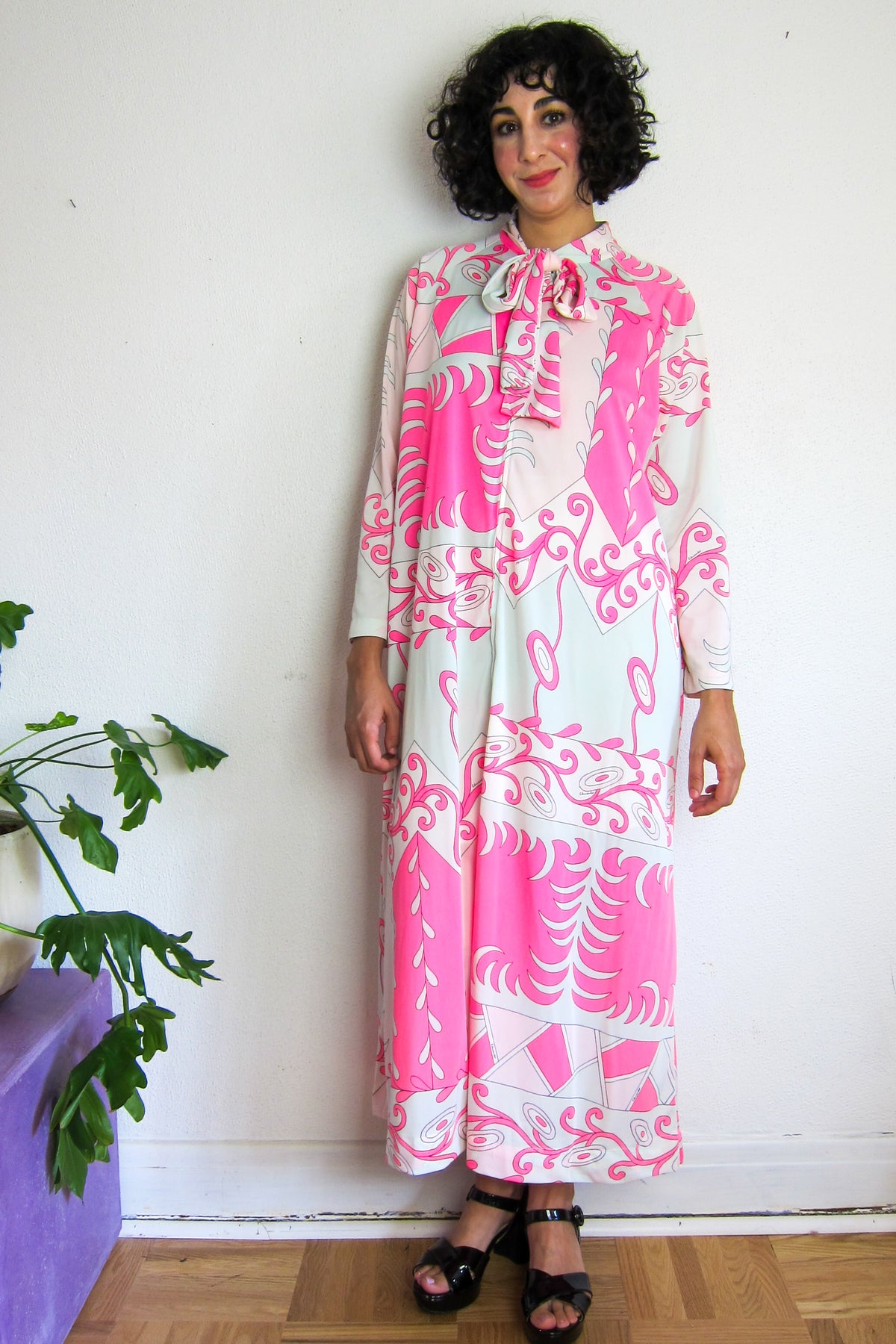 Vintage 70s Hostess Dress by Eduardo for Saks