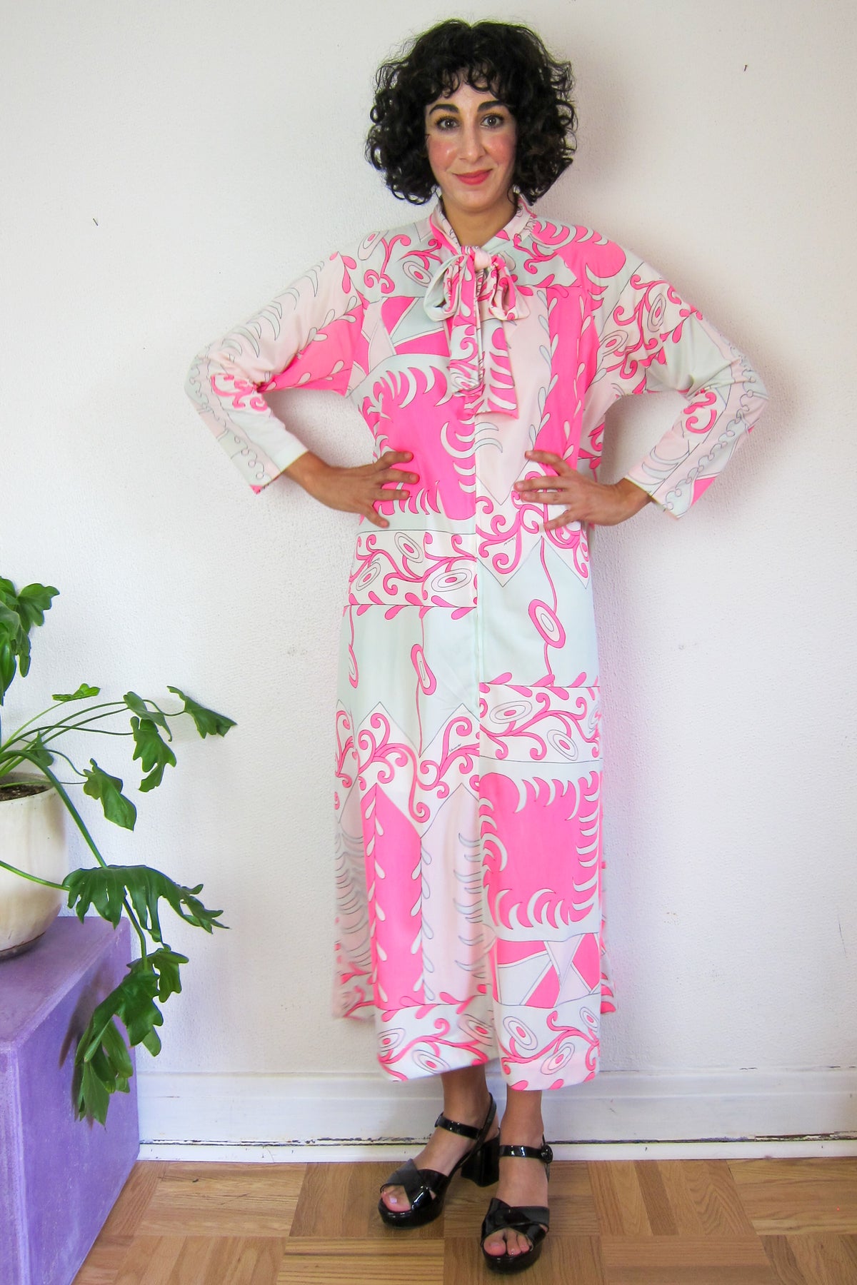 Vintage 70s Hostess Dress by Eduardo for Saks