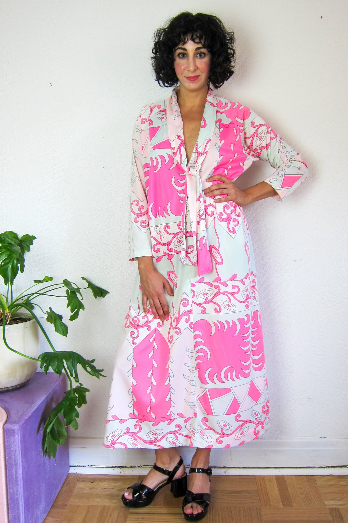 Vintage 70s Hostess Dress by Eduardo for Saks