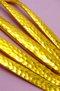 Vintage Gold-Plated Hammered Flatware
