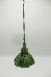 green vintage decorative tassel
