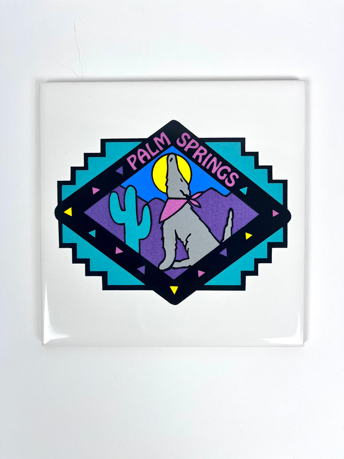 90s Palm Springs Ceramic Trivet