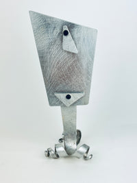 Vintage 90s Postmodern Metal Picture Frame