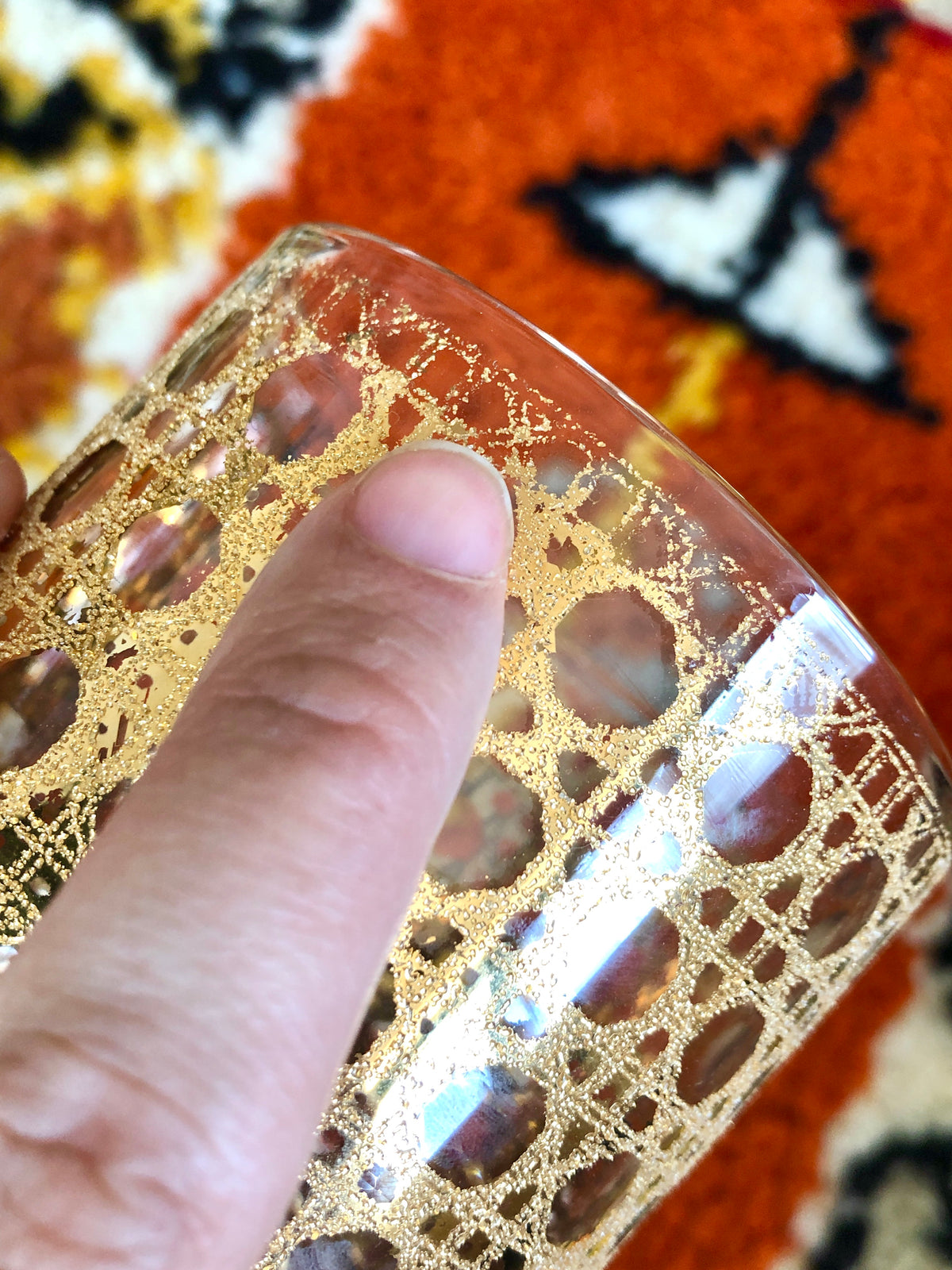 Vintage 22k Gold-Plated Culver Cane Glasses