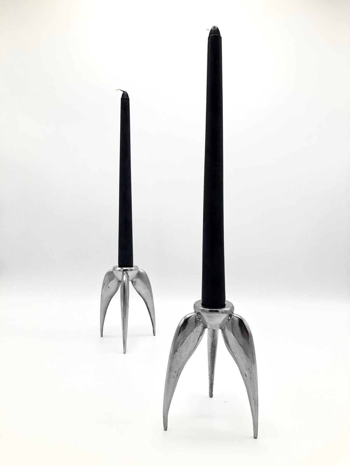 Vintage Aluminum Candle Sticks