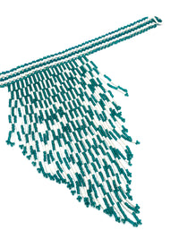 Vintage 1970s Beaded Fringe Choker