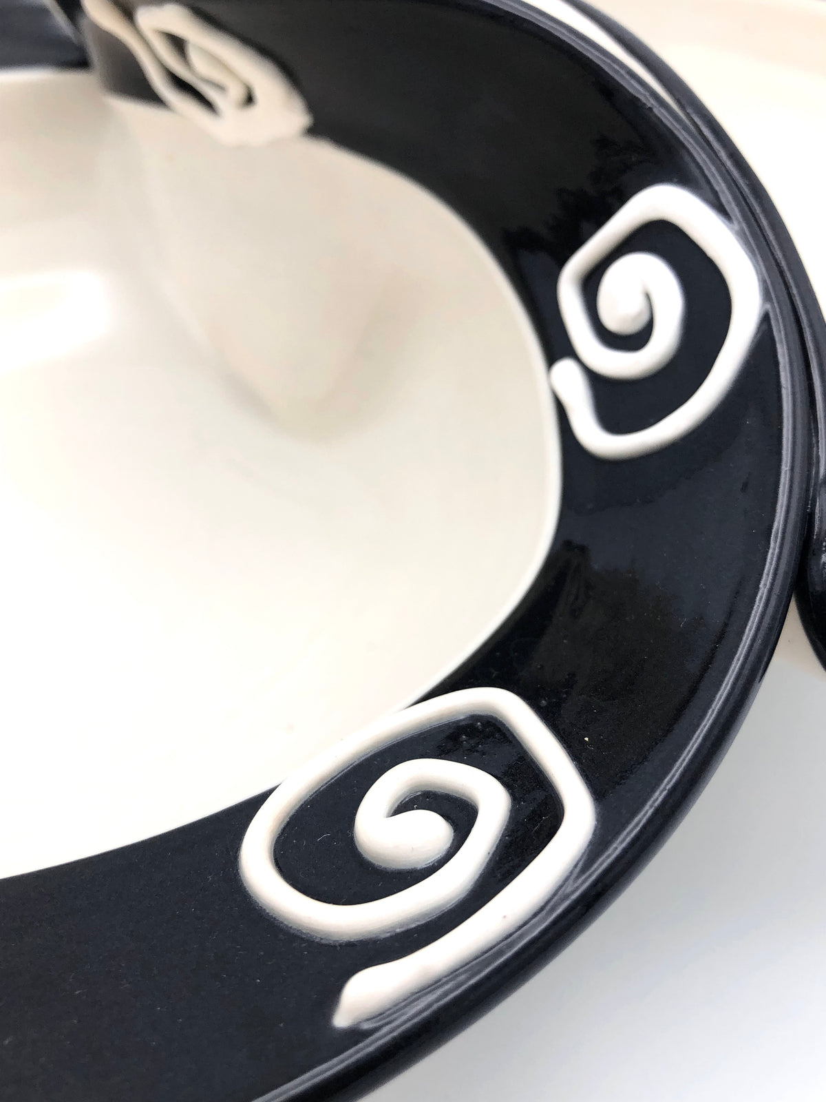 Postmodern Studio Pottery Spiral Bowl