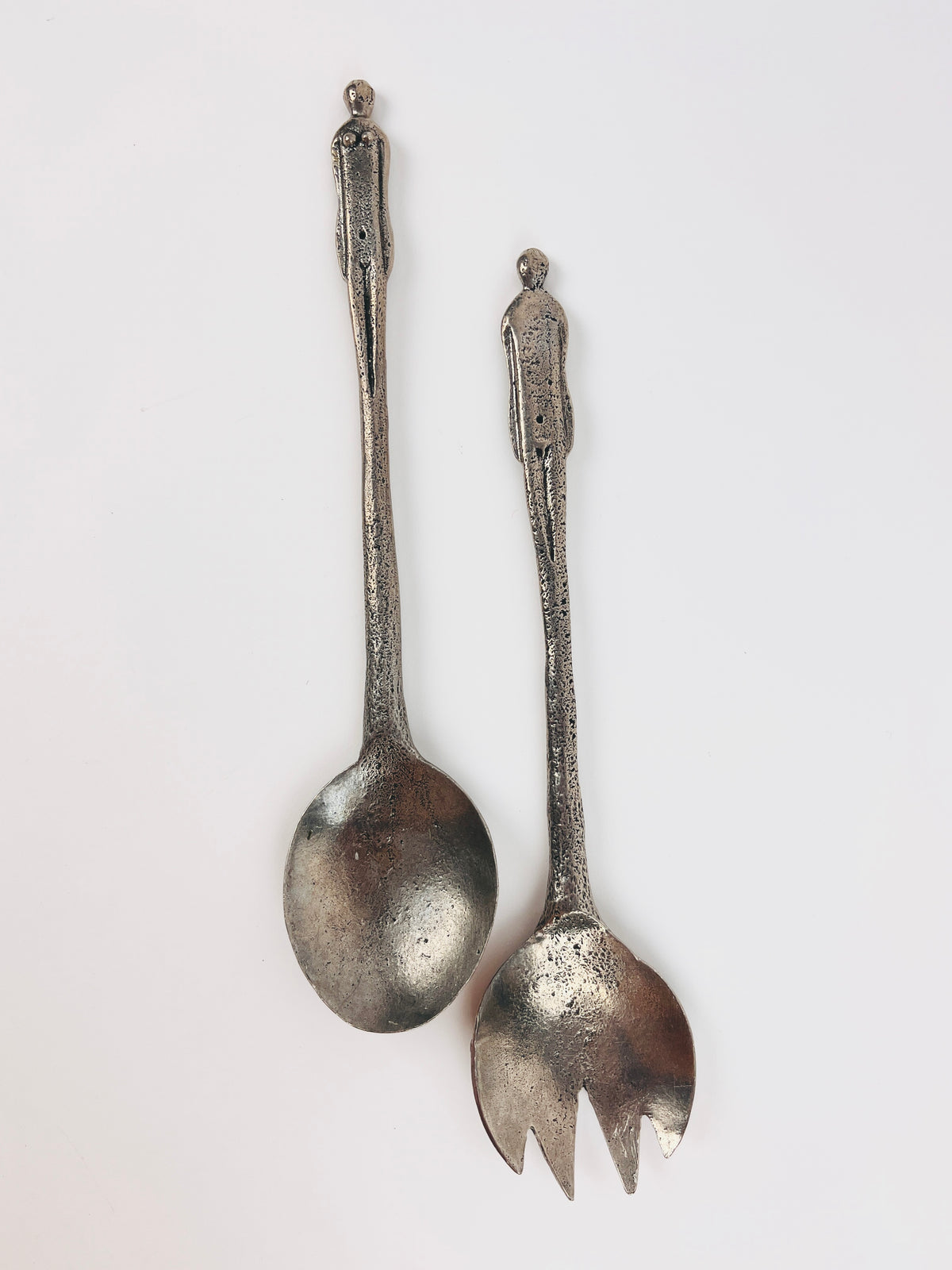 Rare Figurative Salad Servers by Patrick Meyer