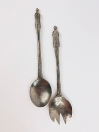 Rare Figurative Salad Servers by Patrick Meyer