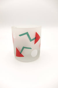 Vintage Postmodern Memphis Era Rocks Glasses