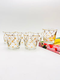 Vintage Gold-Plated Rocks Glasses