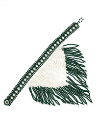 Vintage 1970s Beaded Fringe Choker