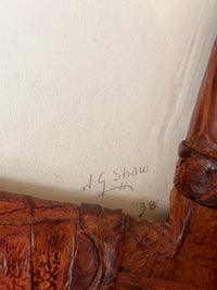 Rare 1930s Genuine Crocodile Skin Picture Frame