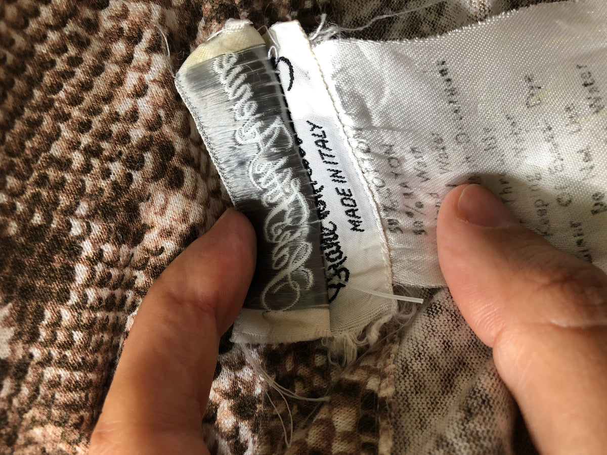 Rare Diane Von Furstenburg Snake Print Set