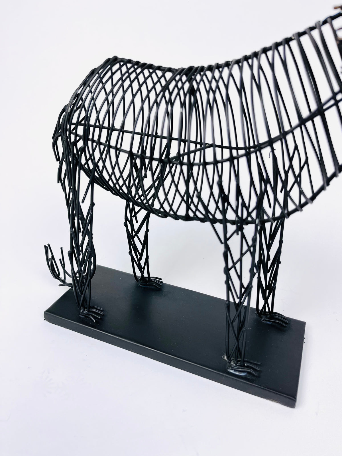 Vintage Wire Lion Sculpture
