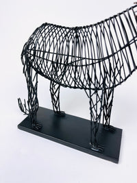 Vintage Wire Lion Sculpture