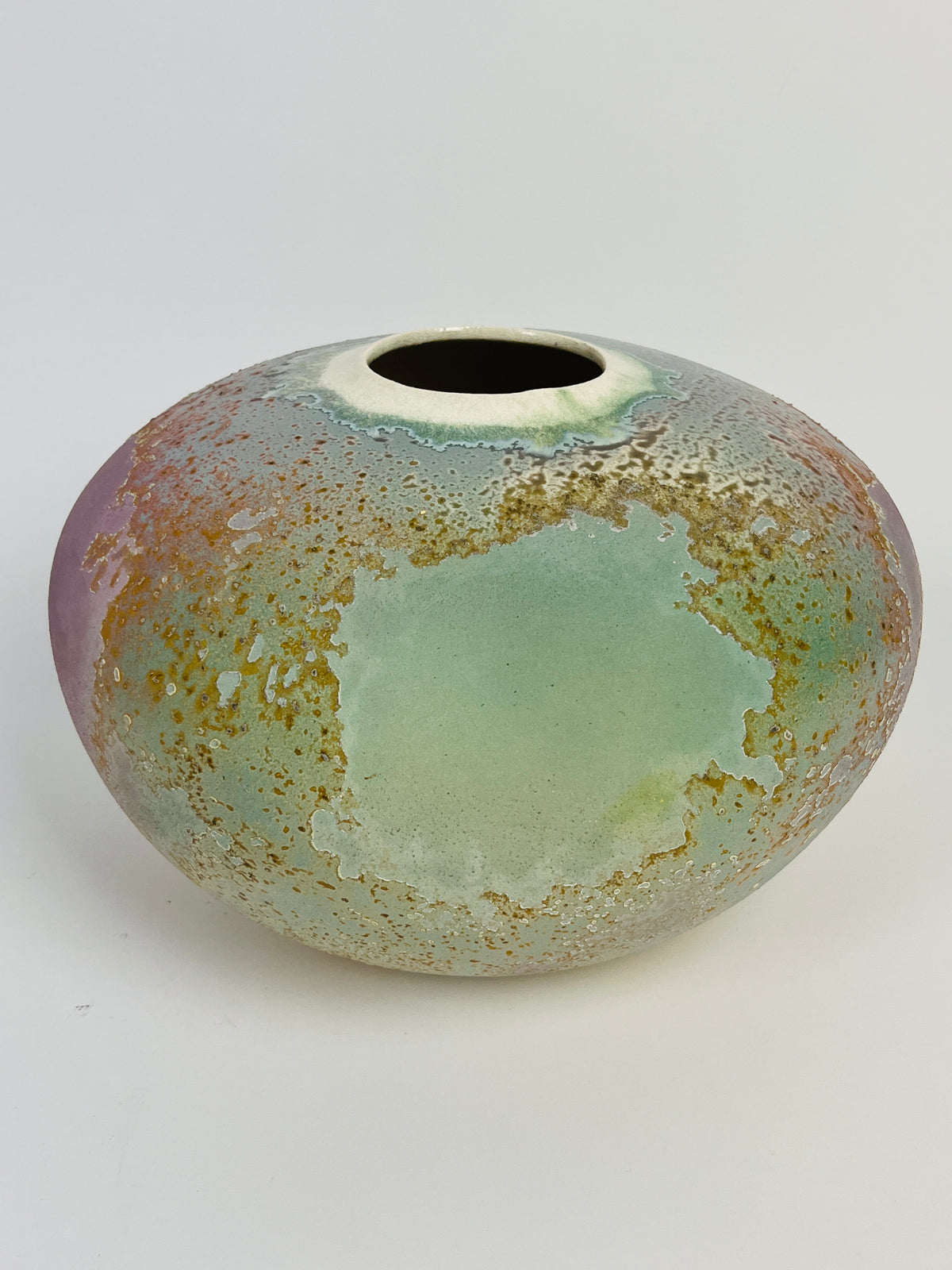 Vintage Tony Evans Raku Vase / Vessel