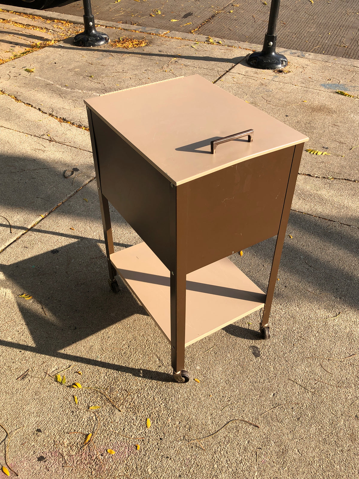 Vintage Industrial Rolling Cart / Cabinet