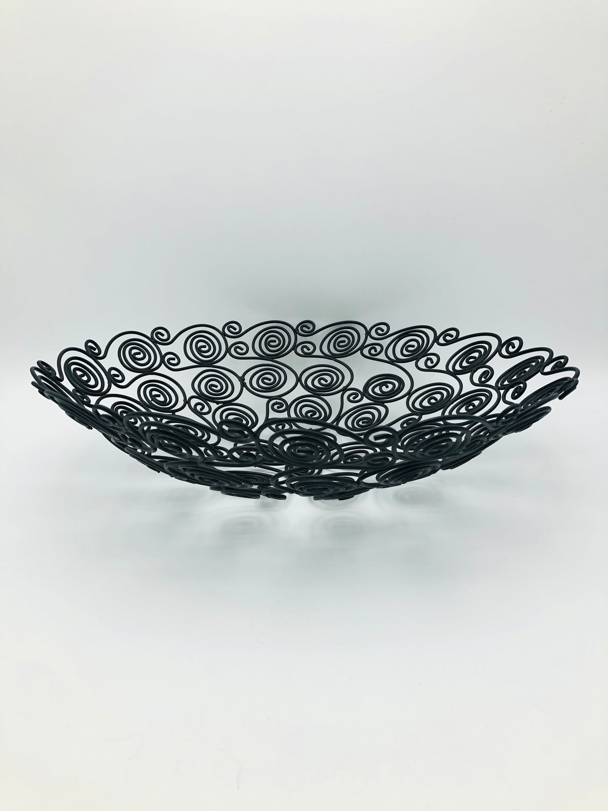 Postmodern Metal Spiral Bowl