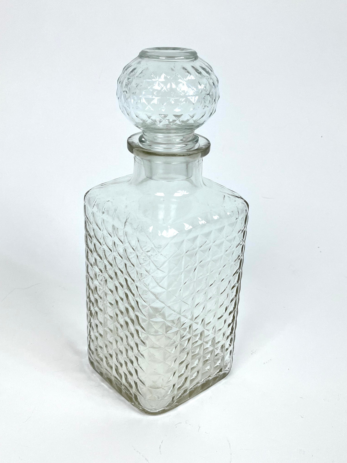 Vintage Pressed Glass Decanter