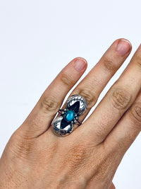Sterling Silver Turquoise Navajo Ring