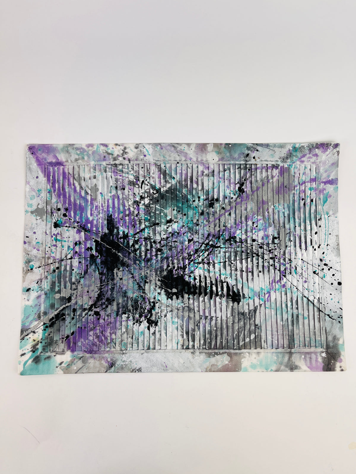 Postmodern Hand-Painted Placemats & Napkins - 16pc