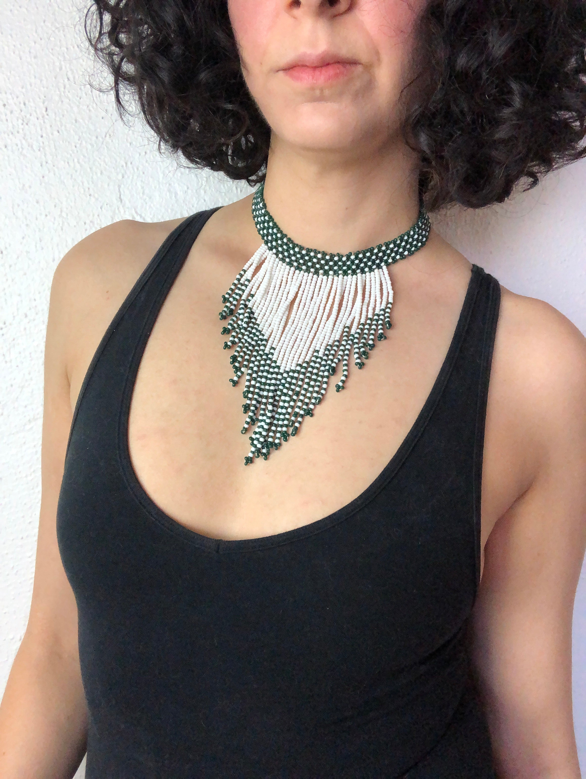 Fringe hot sale choker necklace