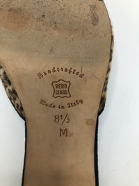 Vintage 90s Leopard Print Calf Hair Shoes