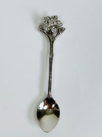Rhinestone Flower Demitasse Spoons