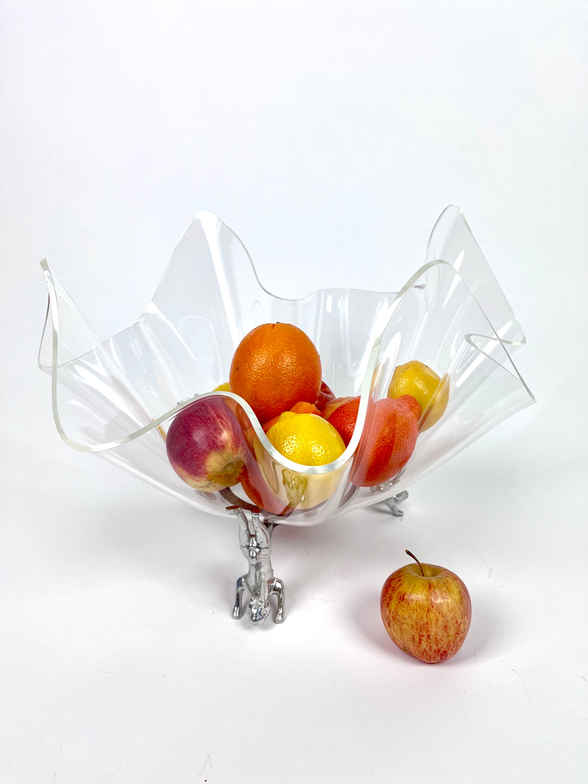 Vintage Arthur Court Lucite Rabbit Bowl