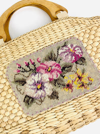 Vintage Woven Raffia Bag