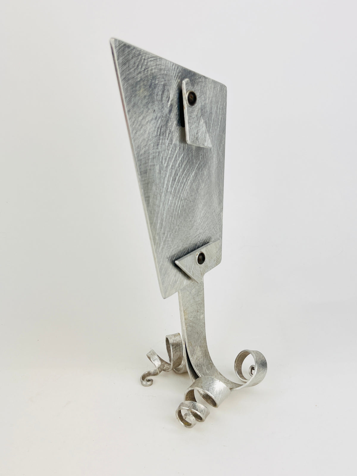 Vintage 90s Postmodern Metal Picture Frame