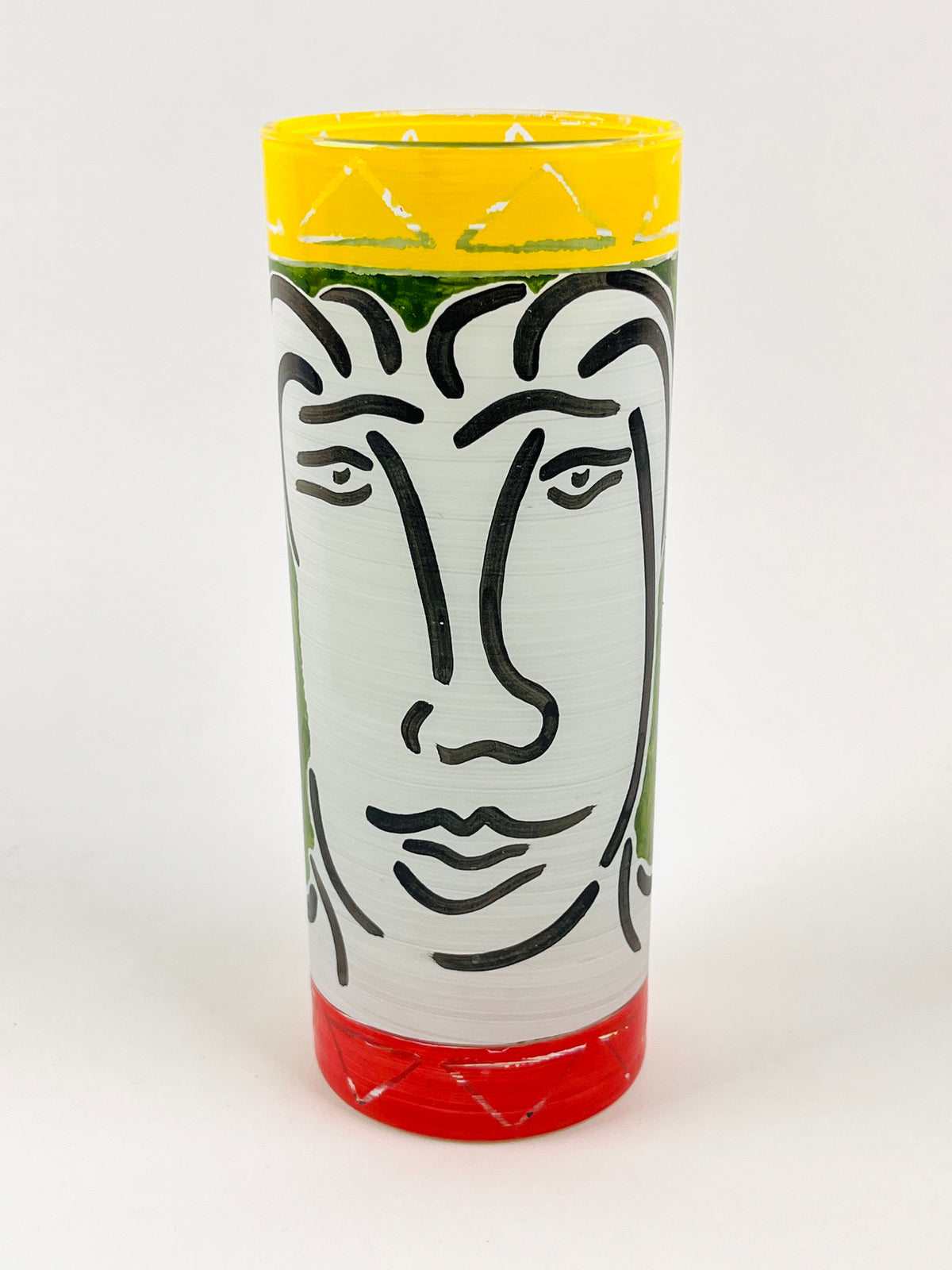 90s Hand-Painted Figurative Glasses