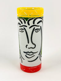 90s Hand-Painted Figurative Glasses