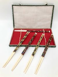 Vintage 1950s Cloisonné Enamel Chopsticks