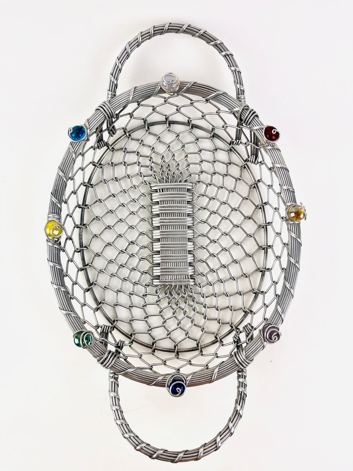 Vintage Postmodern Wire Basket