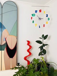 Rare Postmodern Floating Clock by Hermle