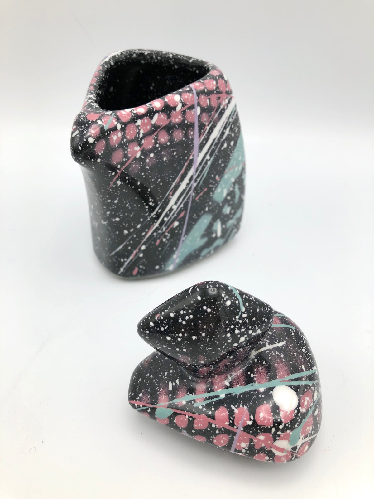 Vintage Postmodern Memphis Era Tea Set by Rosalyn Tyge