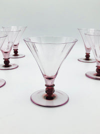 Smokey Amethyst Martini Glasses