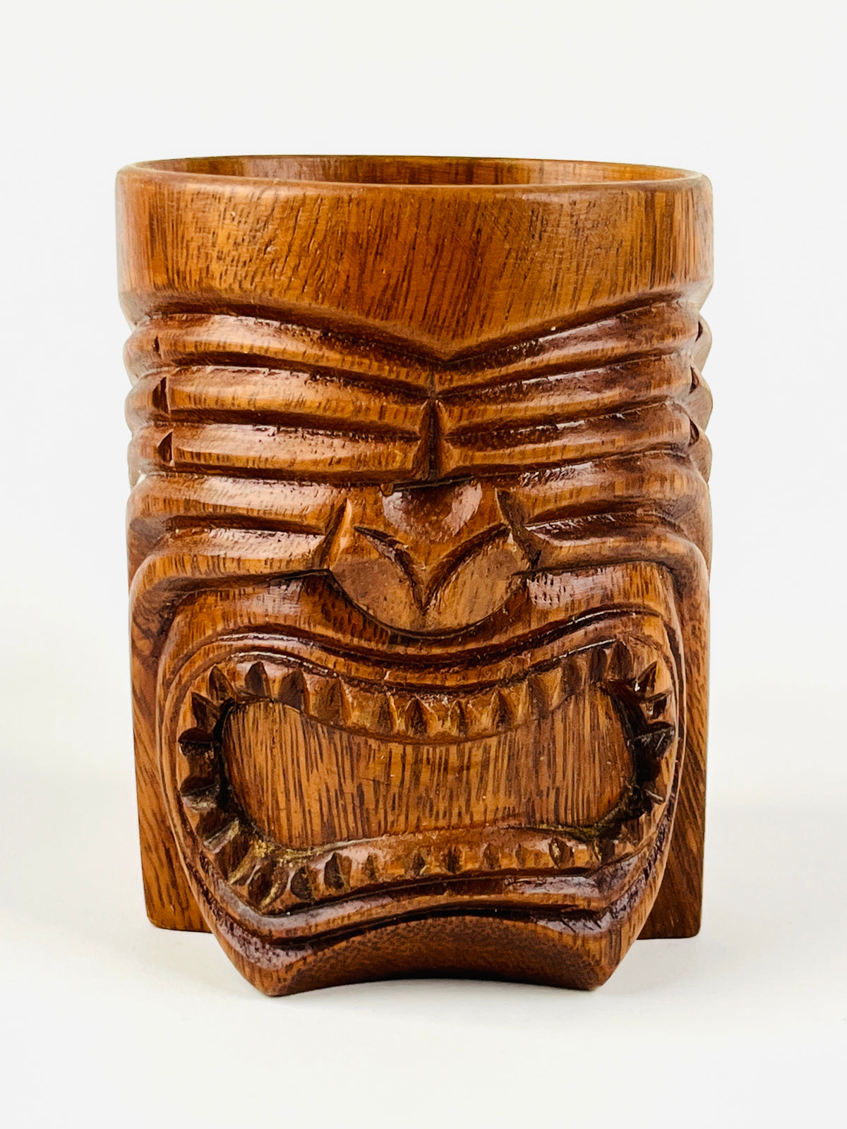 Vintage Wood Tiki Mug