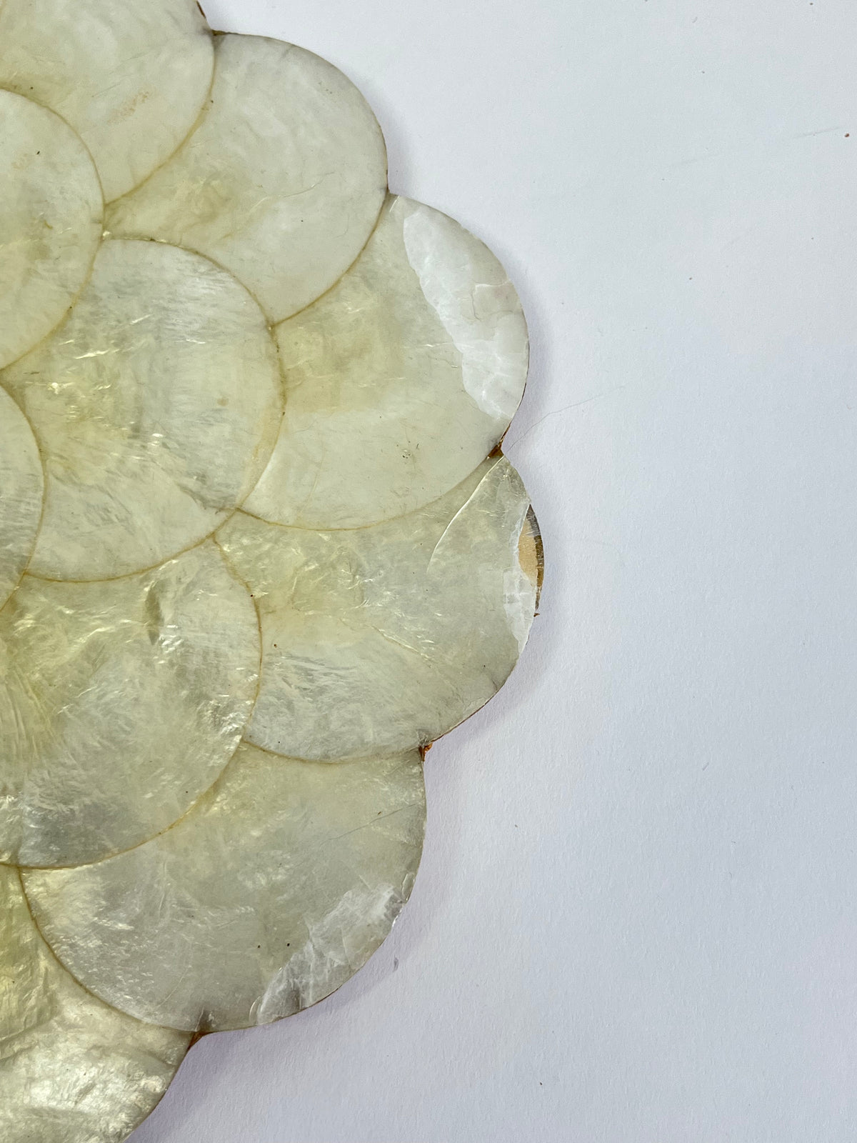 Vintage Capiz Shell Placemats - 6pc Set