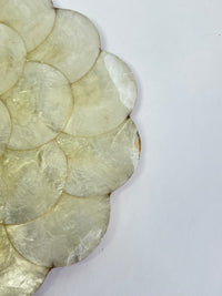 Vintage Capiz Shell Placemats - 6pc Set