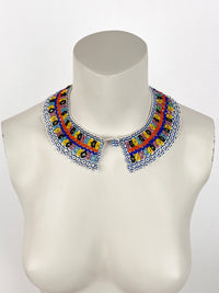 Vintage African Beaded Collar Necklace