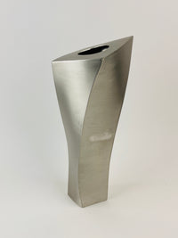 Postmodern Stainless Steel Twist Vase