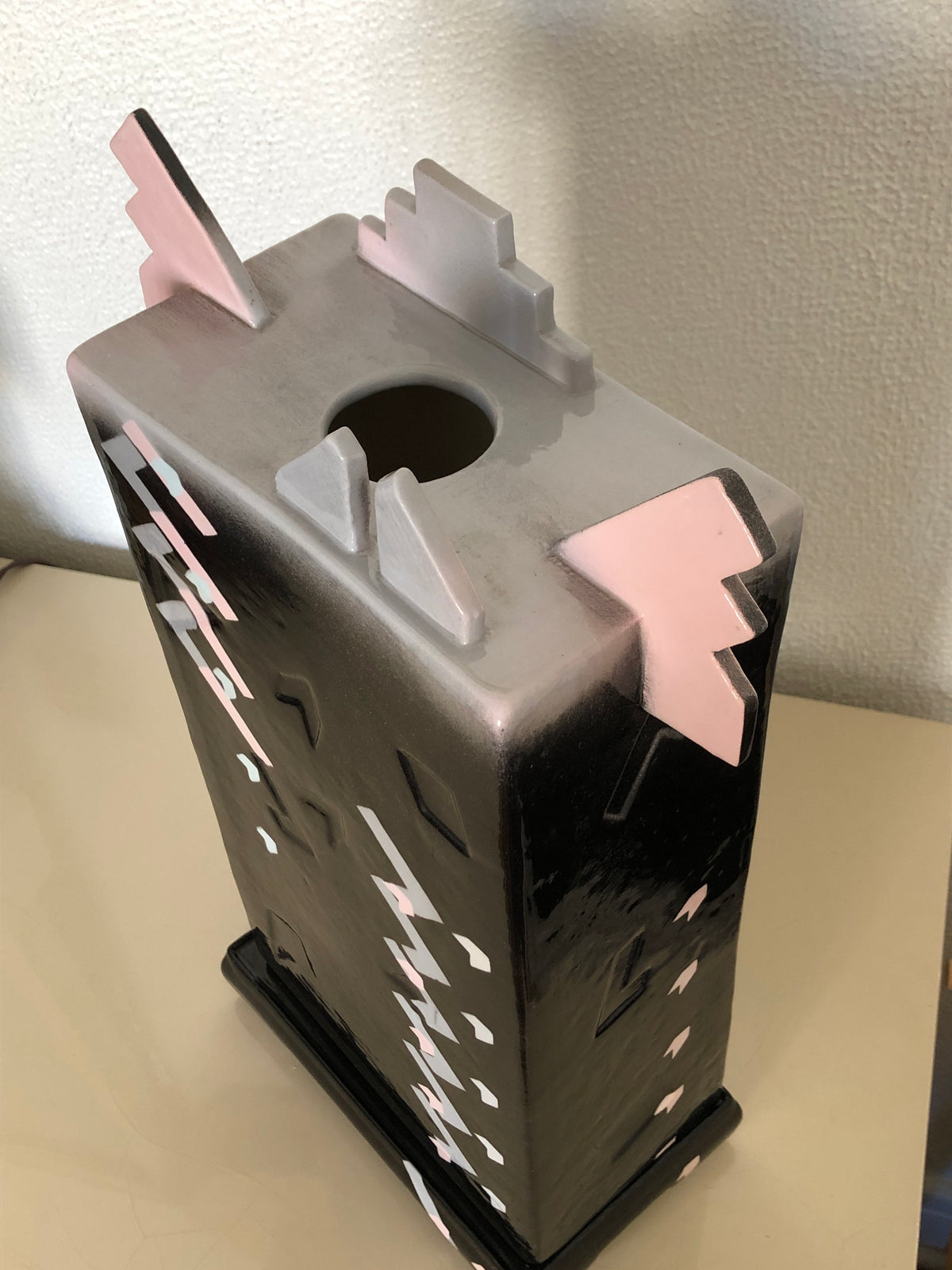 Vintage 90s Postmodern Memphis Style Vase