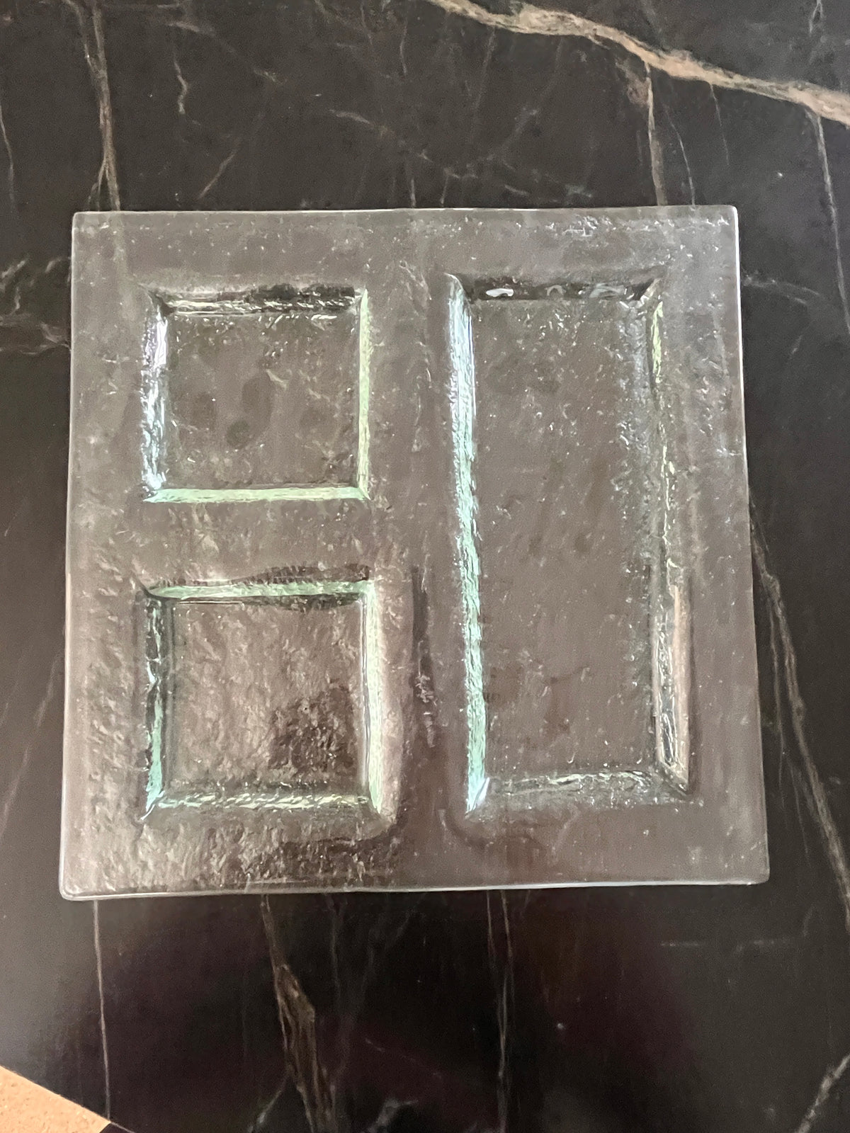 Vintage Segmented Glass Tray