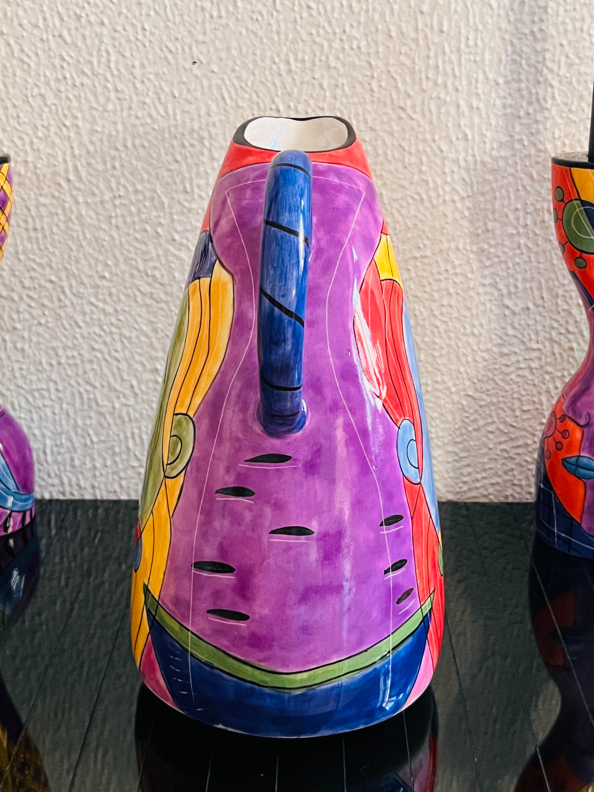 Postmodern Pitcher & Candle Holder Set