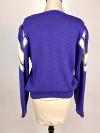 Vintage Purple V Sweater