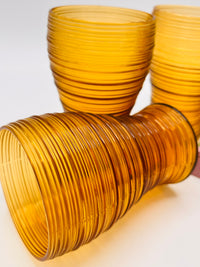 Vintage Amber Plissé Glasses