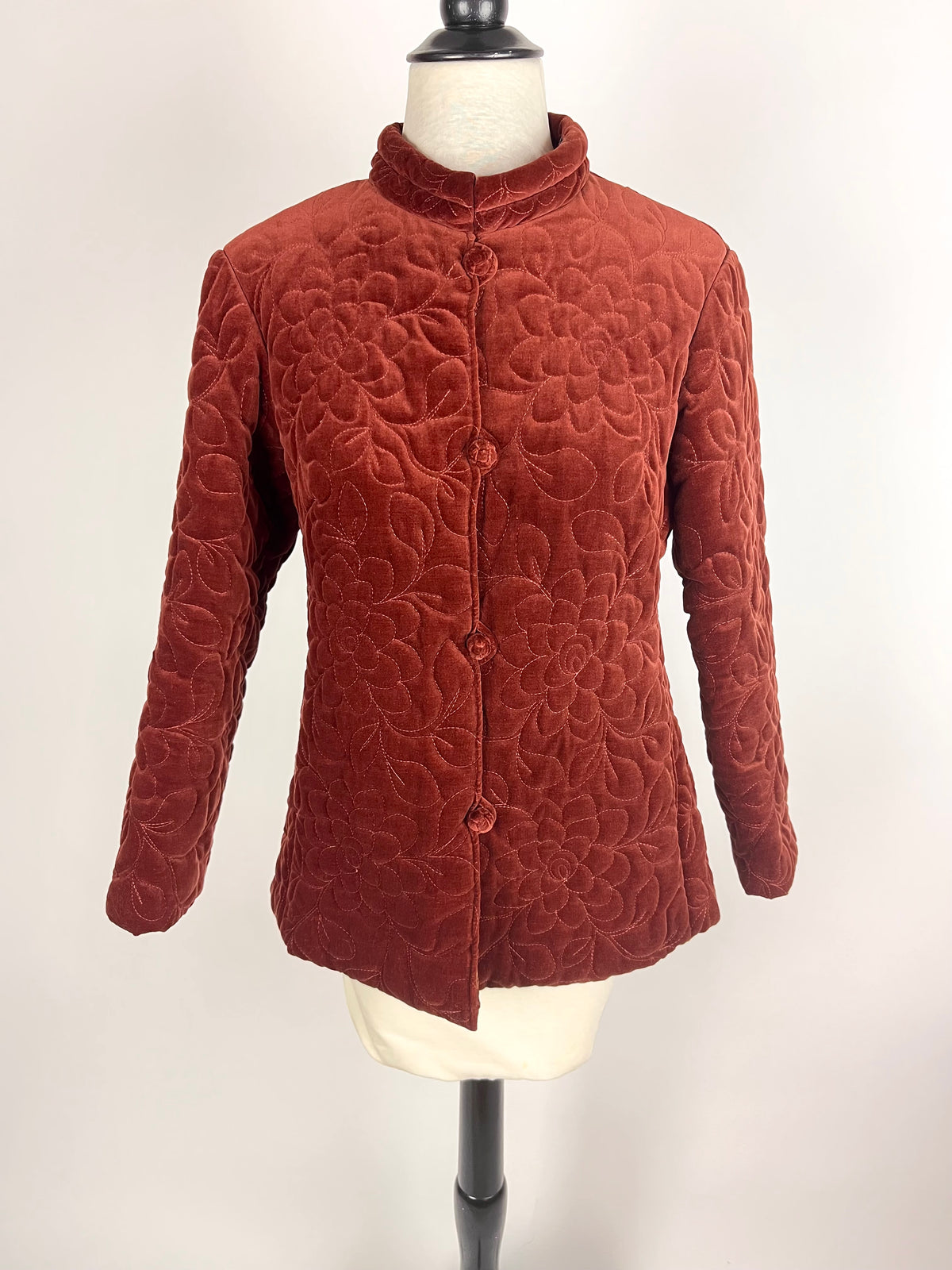 Vintage Quilted Velvet Jacket